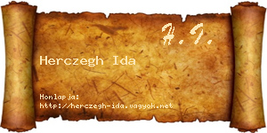 Herczegh Ida névjegykártya