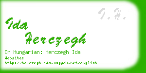 ida herczegh business card